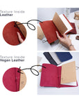 Refillable Leather Notebook Cover