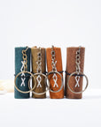 Mini Leather Planner Keychain