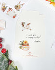 Happy Holidays Postcard - Snow Globe