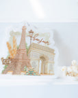 Beautiful handmade Bonjour Paris Vinyl Sticker stationery - created by LETTOOn