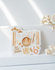 Beautiful handmade But First Coffee Vinyl Sticker stationery - created by LETTOOn