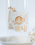 Beautiful handmade But First Coffee Vinyl Sticker stationery - created by LETTOOn