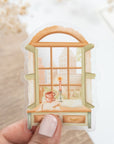 Beautiful handmade Cozy Desk Vinyl Sticker stationery - created by LETTOOn
