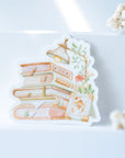 Beautiful handmade Cozy Reading Vinyl Sticker stationery - created by LETTOOn