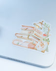Beautiful handmade Cozy Reading Vinyl Sticker stationery - created by LETTOOn