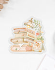 Beautiful handmade Cozy Reading Vinyl Sticker stationery - created by LETTOOn