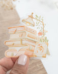 Beautiful handmade Cozy Reading Vinyl Sticker stationery - created by LETTOOn
