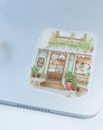 Beautiful handmade Flower Cafe Vinyl Sticker stationery - created by LETTOOn