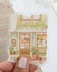 Beautiful handmade Flower Cafe Vinyl Sticker stationery - created by LETTOOn