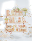 Beautiful handmade Inspiration Shelf Vinyl Sticker stationery - created by LETTOOn