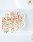 Beautiful handmade Knit Me Vinyl Sticker stationery - created by LETTOOn