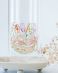 Beautiful handmade Knitting Basket Vinyl Sticker stationery - created by LETTOOn