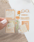 Beautiful handmade My Essentials Vinyl Sticker stationery - created by LETTOOn
