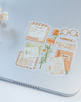 Beautiful handmade My Essentials Vinyl Sticker stationery - created by LETTOOn