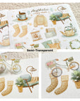 Premium Handmade Sticker Sheet
Aesthetic Cozy 105mm x 148mm - a sheet on the table
