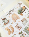 Premium Handmade Sticker Sheet
Aesthetic Cozy 105mm x 148mm - a sheet on the table