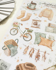 Premium Handmade Sticker Sheet
Aesthetic Cozy 105mm x 148mm - a sheet on the table