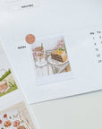 Premium Handmade Sticker Sheet Happy Summer Day 105mm x 148mm - a piece on the table
