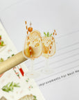 Premium Handmade Sticker Sheet In Love With Italy 105mm x 148mm - a piece and a sheet on the table