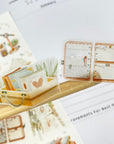 Premium Handmade Sticker Sheet Reading Time 105mm x 148mm - 2 pieces on the stick and a sheet on the table