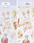 Premium Handmade Sticker Sheet The Art of Summer 105mm x 148mm - 2 different sheets on the table