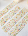 Premium Handmade Washi Tape Blooming Flower 15mm x 10m - 4 pieces