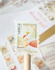 Premium Handmade Washi Tape Dreamy Stamp 25mm x 5m - a piece of washi tape