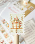 Premium Handmade Washi Tape Dreamy Stamp 25mm x 5m - a piece of washi tape