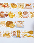 Premium Handmade Washi Tape Morning Poetry 15mm x 10m - 4 pieces of washi tapes on the table