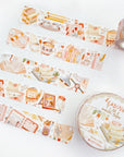 Premium Handmade Washi Tape Reading Time 15mm x 10m - 2 washi tapes on the table