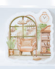 Beautiful handmade Reading Space Vinyl Sticker stationery - created by LETTOOn