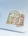 Beautiful handmade Reading Space Vinyl Sticker stationery - created by LETTOOn