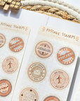 Beautiful handmade Postage Stamps stationery - created by LETTOOn