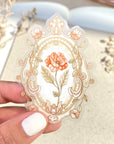 Beautiful handmade Antique Flower Frame stationery - created by LETTOOn