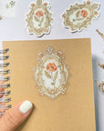 Beautiful handmade Antique Flower Frame stationery - created by LETTOOn