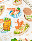 Beautiful handmade Asian Food stationery - created by LETTOOn