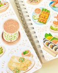Beautiful handmade Asian Food stationery - created by LETTOOn