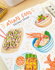 Beautiful handmade Asian Food stationery - created by LETTOOn