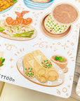 Beautiful handmade Asian Food stationery - created by LETTOOn