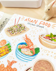 Beautiful handmade Asian Food stationery - created by LETTOOn