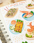 Beautiful handmade Asian Food stationery - created by LETTOOn