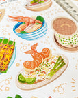 Beautiful handmade Asian Food stationery - created by LETTOOn