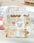 Beautiful handmade Cafe 'O Clock stationery - created by LETTOOn