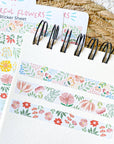 Beautiful handmade Colourful Flower Washi Tape stationery - created by LETTOOn