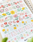 Beautiful handmade Colourful Flower Washi Tape stationery - created by LETTOOn