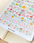 Beautiful handmade Colourful Flower Washi Tape stationery - created by LETTOOn