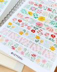 Beautiful handmade Colourful Flower Washi Tape stationery - created by LETTOOn