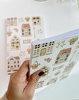 Beautiful handmade Dot Grid Notebook - Cozy House (Pre-Order) stationery - created by LETTOOn