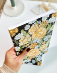 Beautiful handmade Dot Grid Notebook - Dark Botanical (Pre-Order) stationery - created by LETTOOn