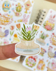 Beautiful handmade Easter Bunny stationery - created by LETTOOn